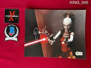 Jaime King foto autografata firmata 8x10 Star Wars: The Clone Wars Beckett - Foto 1 di 1
