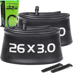 2 Pack 20/26X3 Fat Tire Bike Inner Tubes, 20/26 X 3.0/3.50 AV Schrader Valve wit - Picture 1 of 12