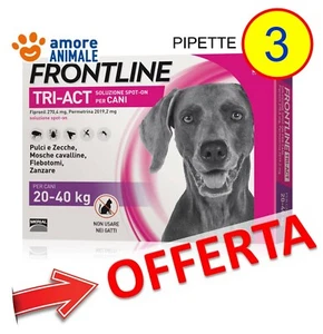 Frontline TRI-ACT 3 pipette per cani da 20-40 kg - Contro Pulci Zanzare Zecche - Foto 1 di 3