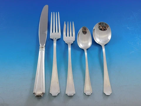 Fairfax by Gorham Sterling Silver Flatware Set 24 Service 133 Pieces Place Size Cover