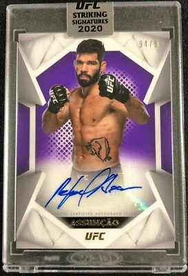 2020 Topps UFC Striking Signatures Encased RAPHAEL ASSUNCAO AUTO #94/99 Made - Image 1 of 2