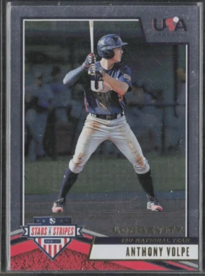2019 USA Baseball Stars & Stripes Longevity Parallel #47 Anthony Volpe RC - MINT - Image 1 of 2