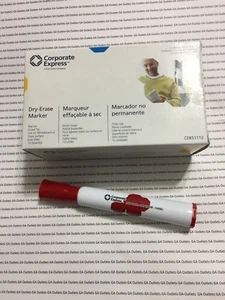Corporate Express rot trocken abwischbare Marker Schachtel mit 12 (1 Dutzend) Keilspitze - Bild 1 von 2