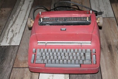 Rare Red IBM SELECTRIC TYPEWRITER ESTATE FIND! UNTESTED! AS IS FOR PARTS/RESTORE - Image 1 of 4