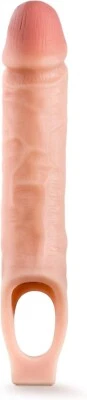 Eden 10" Ultra Suave Silicona Acanalada Polla Vaina Extensor Pene Juguete Sexual para Hombres Foto 1 de 2
