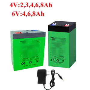 Batteria ricaricabile nuova 2Ah 4Ah 6Ah 8Ah 6V 4V per bilancia elettronica con caricatore - Foto 1 di 13