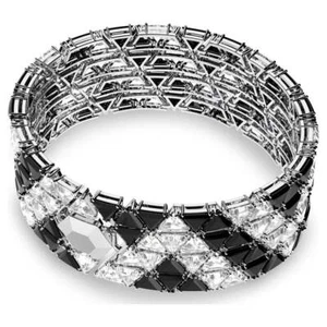 Pulsera De Cristal Negro Matrix De Swarovski Para Mujeres 5615325 - Imagen 1 de 1