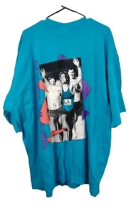 Rare NWT 80's Big Tall Vintage LA Gear Teal Graphic Athletic T-shirt Men's 3xl - Picture 1 of 4