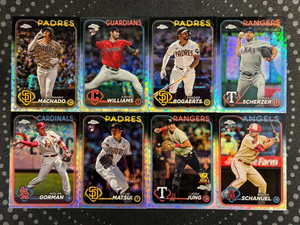 2024 Topps Chrome Logofractor Vets and RC #1-300 You Pick Complete Your Set! - Image 1 of 1