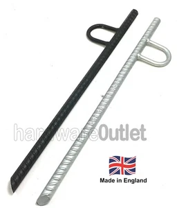 Rebar Ground STAKES & Loop 600 x 20 mm Ø Ground Anchor Horse Tether Dog Tie - Picture 1 of 16