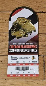 2010 Chicago Blackhawks Stanely Cup Confrence Finals Ticket Stub Full Ticket - Picture 1 of 2