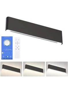 Aipsun 24in APP & Remote Control Dimmable Modern Black Vanity Light LED - Picture 1 of 8
