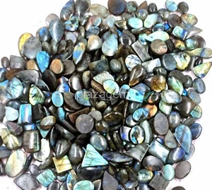 Lote de piedras preciosas sueltas 4JUS con forma de mezcla de labradorita certificada natural 5000 quilates 1 kg - Imagen 1 de 12