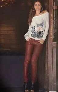 PANTALONE SKINNY BIKER DENNY ROSE IN SIMILPELLE GRIGIO TG. XS/40 COME NUOVO - Foto 1 di 17