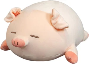 Pig Stuffed Animal Hugging Pillow, Soft Fat Pig Plush Toy Gifts for Kids, Valent - Picture 1 of 7