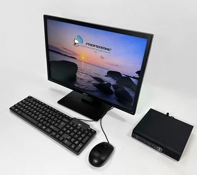 PC Bundle Dell 3060 USFF 3.1 Ghz 256 GB M.2 8GB RAM Windows 11 Wifi 24" - Image 1 of 4