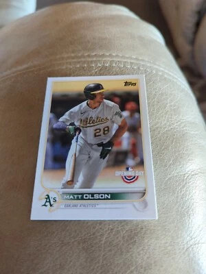 2022 Topps Opening Day #187 Matt Olson Oakland Athletics - Image 1 of 2