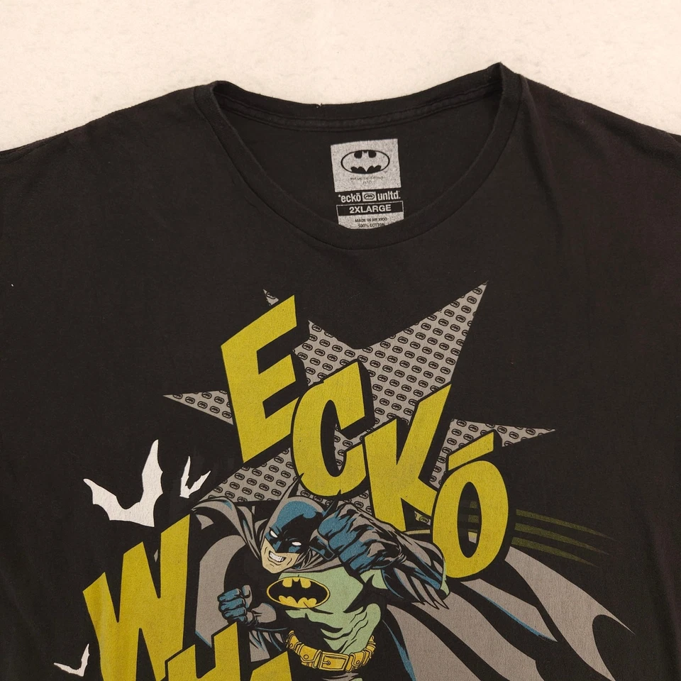 Ecko Unltd Batman Graphic Short Sleeve Crew Neck T Shirt Mens Size 2XL Black - Image 1 of 4