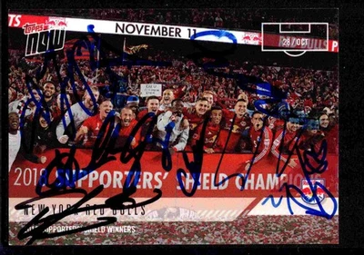2018 Topps Now MLS #101 New York Red Bulls print run 90 many autographs - Image 1 of 2