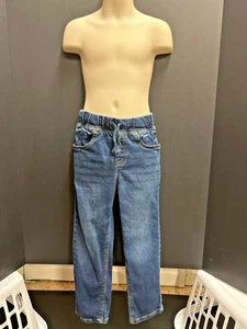 Jeans Jumping Beans ragazzo pull-on denim taglia 5 blu gamba dritta coulisse - Foto 1 di 6