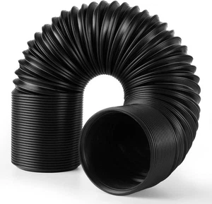 2.5 Inch Cold Air Intake Pipe: Universal Flexible Duct with Length from Black  - Picture 1 of 6