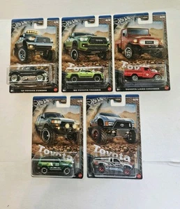 Hot Wheels 2024 - SERIE PLATEADA - TOYOTA - CAMIONES TODOTERRENO - Juego completo de 5. - Imagen 1 de 24