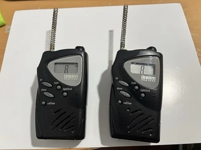 Pair of “Uniden FRS1400” Walkie Talkies/2-way handheld radios (black) -tested OK - Image 1 of 4
