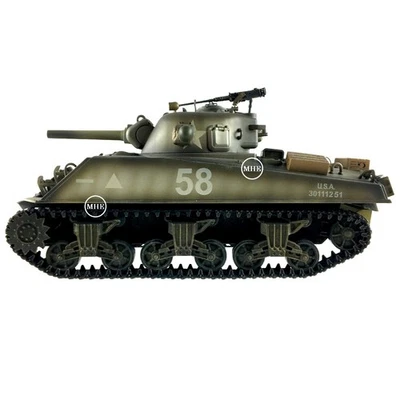 1:18 Blue Box Toys BBi Elite Force WWII US Army M4A3 Sherman Tank - Image 1 of 4