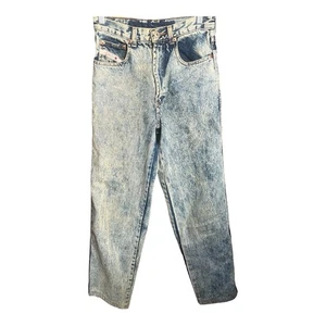 Vintage Bugle Boy Denim Blue Jeans Acid Wash Approx 26”x 27” - No Tag See Pict - Picture 1 of 13