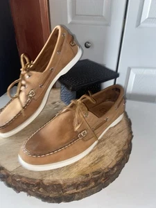 Scarpe Allen Edmonds Maritime da uomo in camoscio marrone - taglia 9,5D - Foto 1 di 17