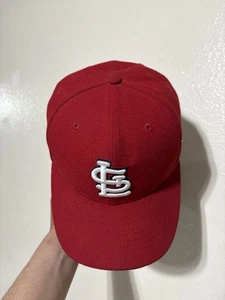 St Louis Cardinals Mütze Kappe Herren tailliert 7 1/4 rot weiß New Era MLB Baseball - Bild 1 von 5