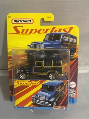 2020 Matchbox Superfast F Case #13 1962 Willys Jeep Wagon 1/64 Scale Diecast  - Image 1 of 4