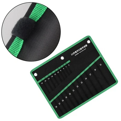 Roll Up Tool Organizer Bag with 22 Pockets for Wrenches and Hand Tools - Image 1 of 4