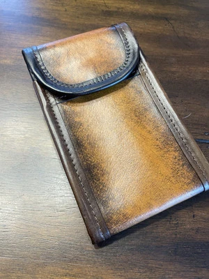 GENUINE LEATHER CELL PHONE HOLSTER - BELT CLIP - Image 1 of 4
