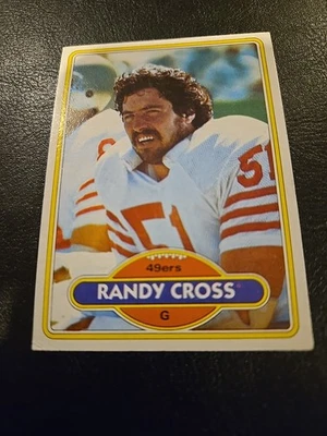 1980 Topps - Randy Cross #123 Blank Back - Image 1 of 2