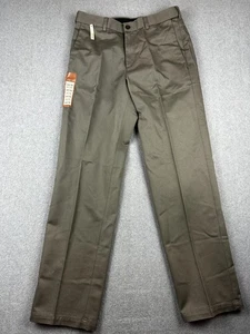 Haggar Herrenhose 31 x 32 oliv Work To Weekend khaki klassische Passform bügelfrei Chino neu mit Etikett - Bild 1 von 12