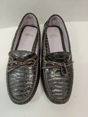 Mocasín de conducción de cuero suave Johnston & Murphy talla 5 M zapatos planos sin cordones usado en excelente estado Foto 1 de 4