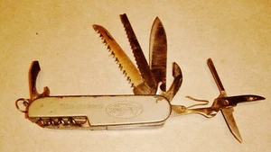 VTG Sheffield Mfg. Stainless Steel Pocket Knife Folding Multi Tool - 11-Tools - Picture 1 of 5