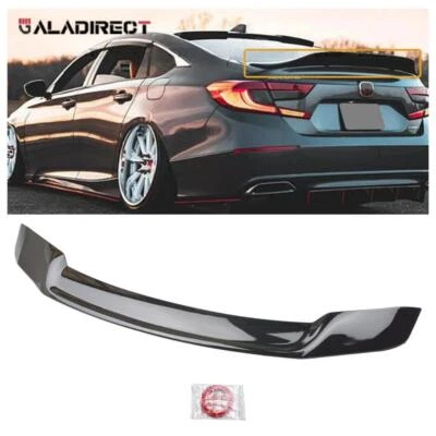 Para 2018-22 Honda Accord R Style Duckbill porta-malas traseiro spoiler asa brilho preto - Imagem 1 de 4