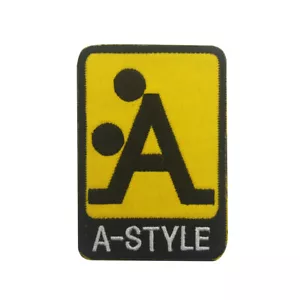 "A-Style"" Cucisivo bestickter Haken Schlaufe Patch gelbe Ops dunkles Abzeichen" - Bild 1 von 5