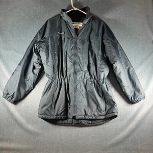 Columbia Womens Ski Jacket Size L Black Nylon Logo Lined Mock Neck Full Zip Snow - Picture 1 of 14