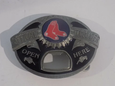 Siskiyou MLB Boston Red Sox Official Tailgater Belt Buckle Bottle Opener Cover