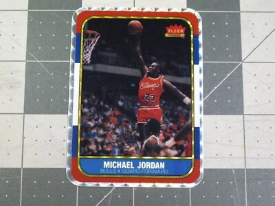 Pegatina prisma de venta de colección de los años 80 - Michael Jordan Fleer Foto 1 de 4