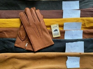 Men's Peccary Winter Leather Gloves Unlined - Picture 1 of 5