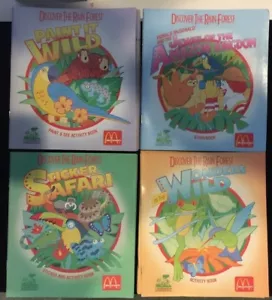 *Choose 1* 1991 McDonalds Discover The Rainforest Books Fast Food Premium *COOL* - Picture 1 of 19