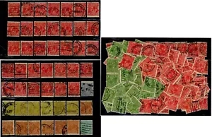 AUSTRALIA KG5th HEADS 247 STAMPS 1d to 1/4d MOSTLY FINE UNCHECKED TYPES - Picture 1 of 3