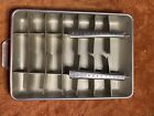 Two FRIGIDAIRE ice cube trays vintage metal QUICKUBE Double  & Single.
