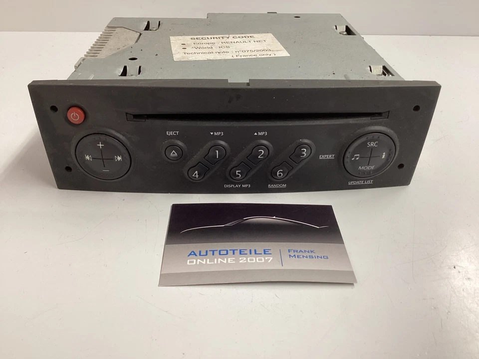 Renault Clio 3 Audio CD Player Turner Bedieneinheit 8200633624 B 8200633624T - Bild 1 von 4