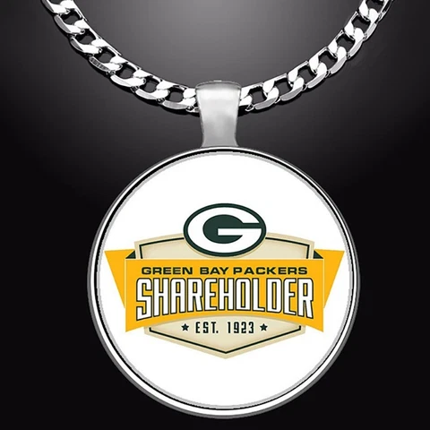 Special Edition Green Bay Packers Shareholder Mens 24" Chain Pendant Necklace D5 Cover