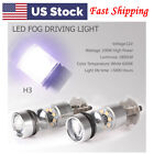 Daytime Running Light LED Blubs Fog Lamp Driving Lamp Bulb H3 100W 6000K 2PCS US